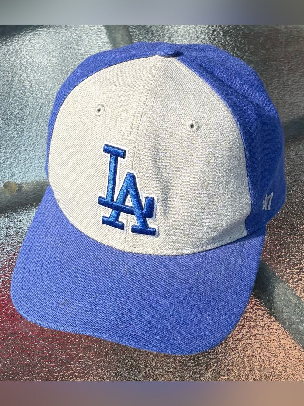 47’ Brand Los Angeles Dodgers Two-Tone Blue/Grey SnapBack Hat OSFA EUC